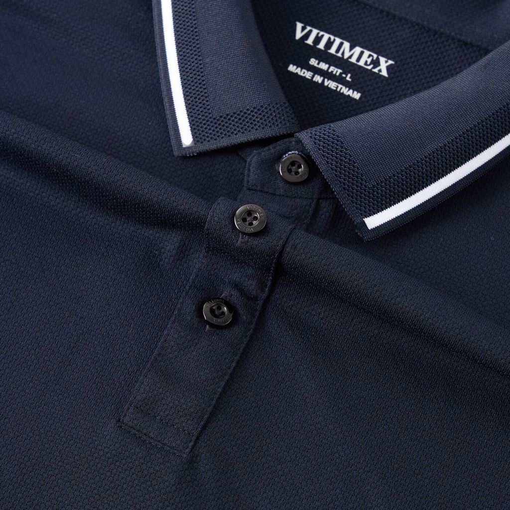 ÁO POLO VITIMEX DÁNG ÔM VỪA SLIMFIT TRƠN ATS 6009