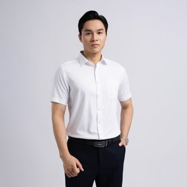 Tại&nbsp;Áo Sơ Mi Ngắn Tay Slimfit Trơn Là Lựa Chọn Lý Tưởng