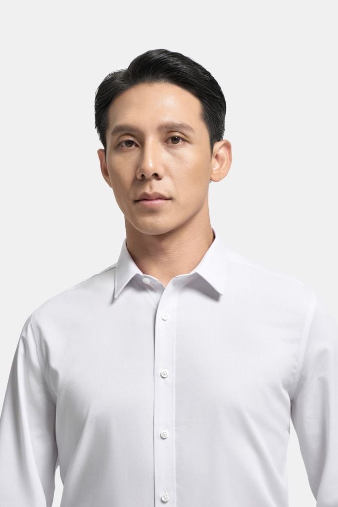ÁO SƠ MI DÀI TAY VITIMEX DÁNG ÔM VỪA SLIMFIT TRẮNG ADK 4084