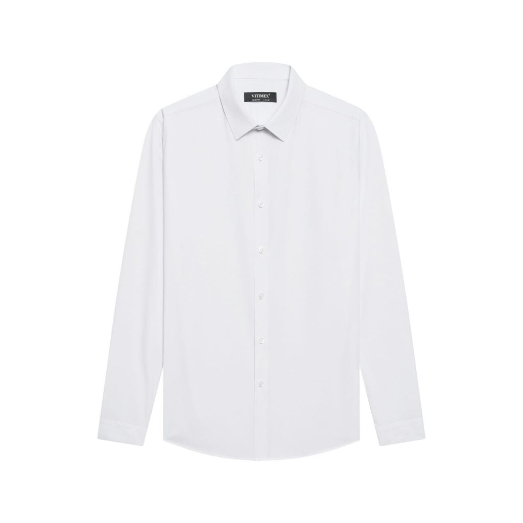 ÁO SƠ MI DÀI TAY VITIMEX DÁNG ÔM VỪA SLIMFIT TRẮNG ADK 4084
