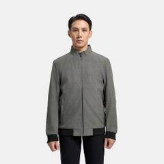 ÁO KHOÁC NAM BOMBER VITIMEX DÁNG RỘNG REGULAR KẺ AKN 4017