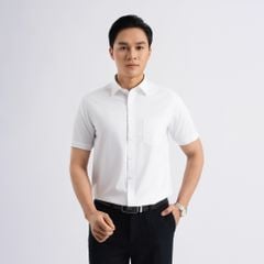 ÁO SƠ MI NGẮN TAY VITIMEX DÁNG RỘNG VỪA REGULAR Trơn ARC 4010