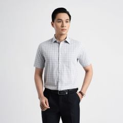 ÁO SƠ MI NGẮN TAY VITIMEX DÁNG RỘNG VỪA REGULAR KẺ CARO ARC 4028