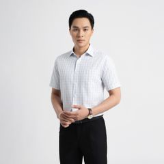 ÁO SƠ MI NGẮN TAY VITIMEX DÁNG RỘNG REGULAR KẺ CARO ARC 4029