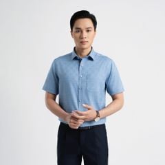 ÁO SƠ MI NGẮN TAY VITIMEX DÁNG RỘNG VỪA REGULAR KẺ CARO ARC 4037