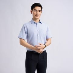 ÁO SƠ MI NGẮN TAY VITIMEX DÁNG RỘNG VỪA REGULAR KẺ CARO ARC 4048