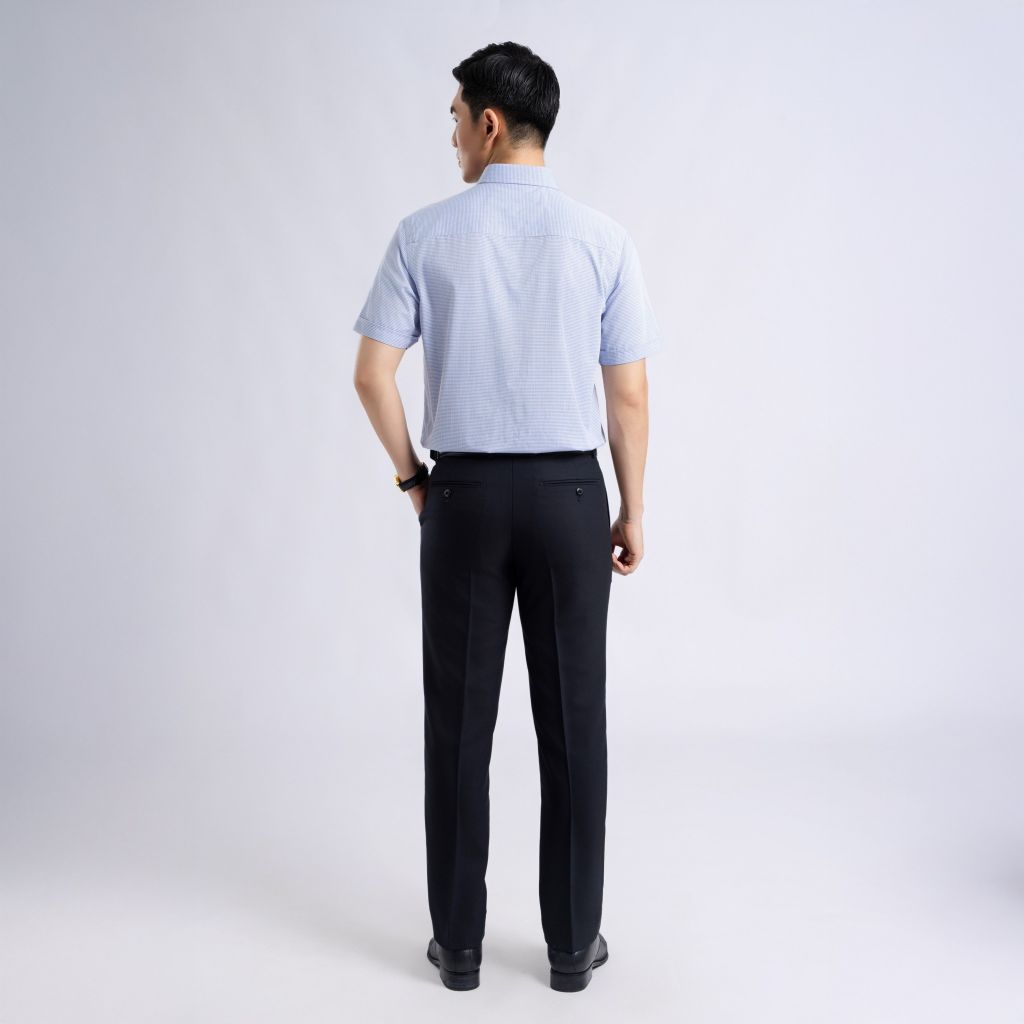 ÁO SƠ MI NGẮN TAY VITIMEX DÁNG RỘNG VỪA REGULAR KẺ CARO ARC 4048