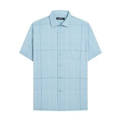 ÁO SƠ MI NGẮN TAY VITIMEX DÁNG RỘNG VỪA REGULAR KẺ ARC 4050