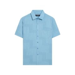 ÁO SƠ MI NGẮN TAY VITIMEX DÁNG RỘNG VỪA REGULAR HOẠ TIẾT CHÌM ARC 4051