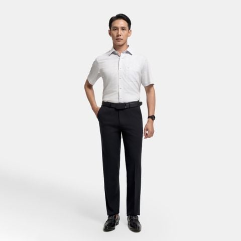 Áo sơ mi nam ngắn tay dáng rộng vừa Regular kẻ ARC4063