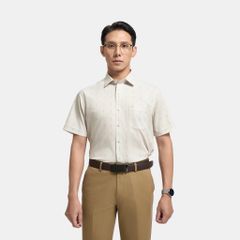 ÁO SƠ MI NGẮN TAY VITIMEX DÁNG RỘNG VỪA REGULAR HOẠ TIẾT CHẤM BÔNG ARC 4064