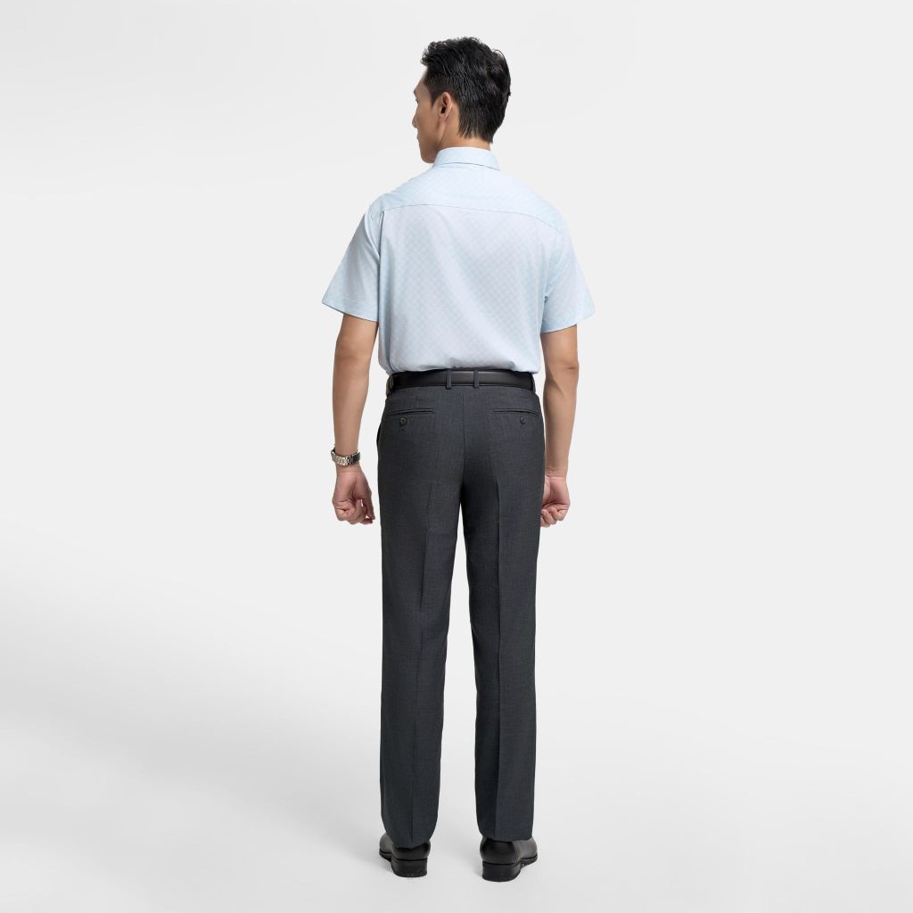 ÁO SƠ MI NGẮN TAY VITIMEX DÁNG RỘNG VỪA REGULAR HỌA TIẾT CHÌM ARC 4065