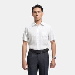 ÁO SƠ MI NGẮN TAY VITIMEX DÁNG RỘNG VỪA REGULAR KẺ TO ARC 4078