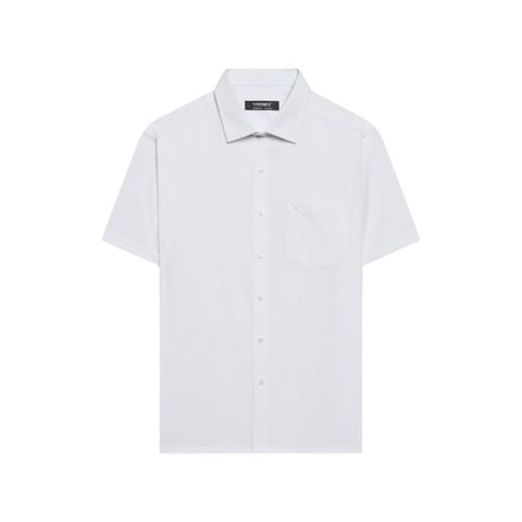 Sơ mi ngắn tay trơn Regular