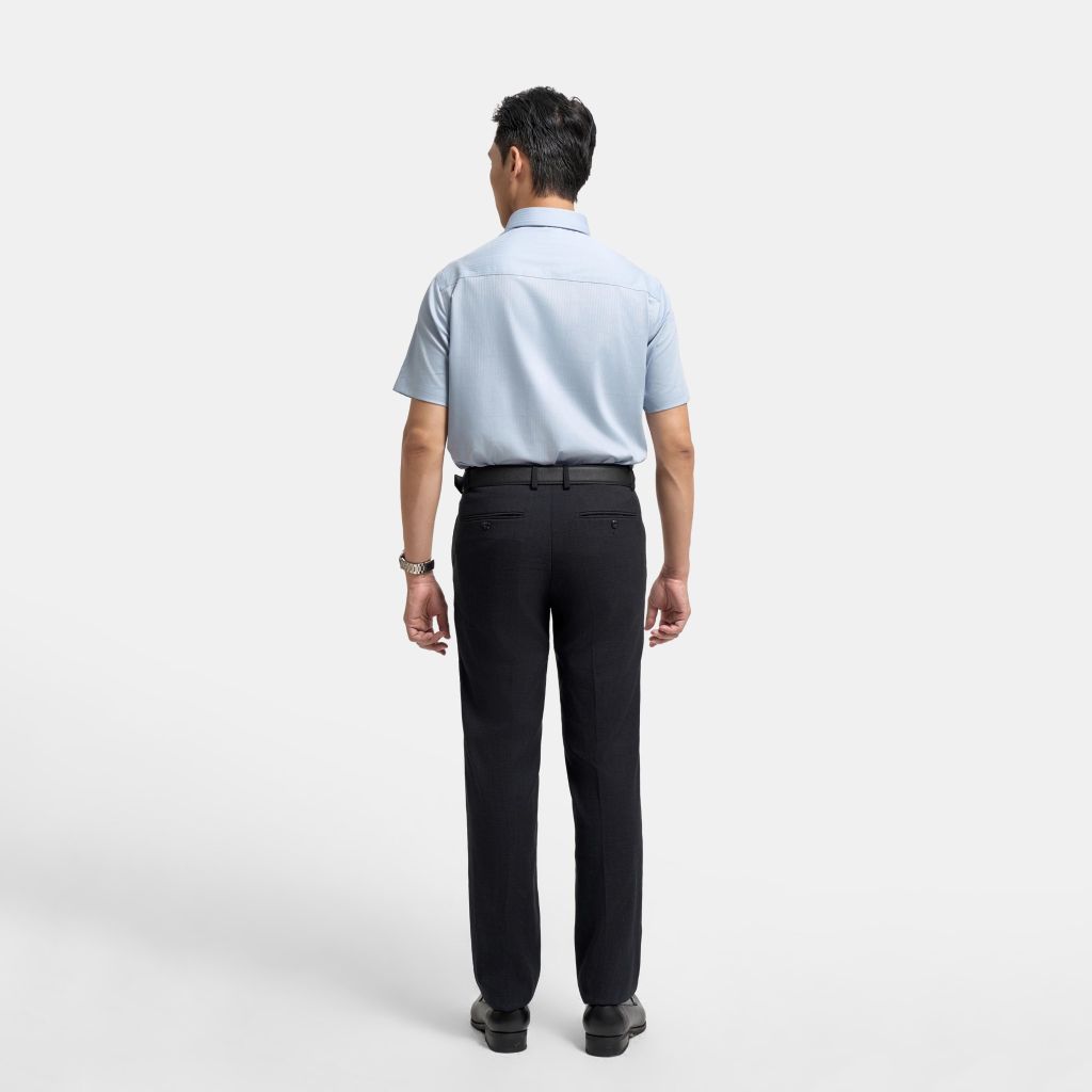 ÁO SƠ MI NGẮN TAY VITIMEX DÁNG RỘNG VỪA REGULAR KẺ DỌC ARC 4086