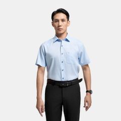 ÁO SƠ MI NGẮN TAY VITIMEX DÁNG RỘNG VỪA REGULAR HOẠ TIẾT CHẤM BÔNG ARC 4089