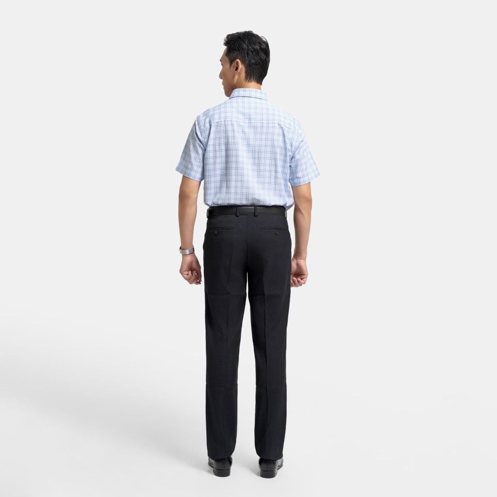 ÁO SƠ MI NGẮN TAY VITIMEX DÁNG RỘNG VỪA REGULAR KẺ CARO ARC 4092
