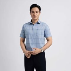 ÁO SƠ MI NGẮN TAY VITIMEX DÁNG RỘNG VỪA REGULAR KẺ TO ARC 4109