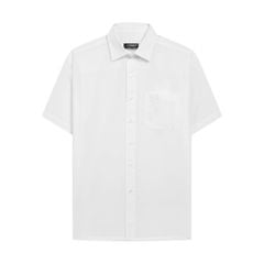 ÁO SƠ MI NGẮN TAY VITIMEX DÁNG RỘNG REGULAR TRẮNG TRƠN ARC 7684