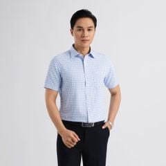 ÁO SƠ MI NGẮN TAY NAM VITIMEX DÁNG RỘNG VỪA REGULAR ARC 7813
