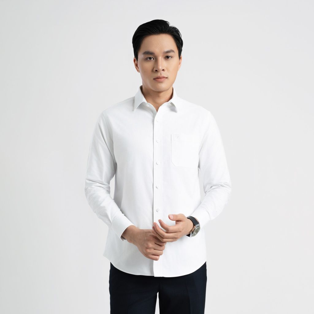 ÁO SƠ MI DÀI TAY NAM VITIMEX DÁNG RỘNG VỪA REGULAR ARD 4011
