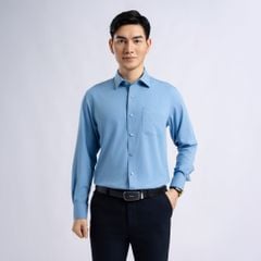 ÁO SƠ MI DÀI TAY VITIMEX DÁNG RỘNG REGULAR HỌA TIẾT CHÌM ARD 7843