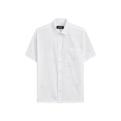 ÁO SƠ MI NGẮN TAY VẠT BẰNG VITIMEX DÁNG ÔM VỪA TRẮNG ASB 4014