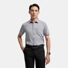 ÁO SƠ MI NGẮN TAY VẠT BẰNG VITIMEX DÁNG ÔM VỪA KẺ ASB 4074