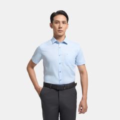 ÁO SƠ MI NGẮN TAY VẠT BẰNG VITIMEX DÁNG ÔM VỪA KẺ DỌC ASB 4079