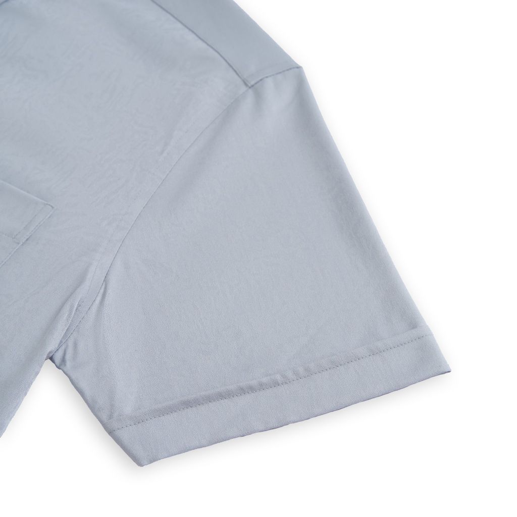 ÁO SƠ MI NGẮN TAY VẠT BẰNG VITIMEX DÁNG ÔM VỪA SLIMFIT HỌA TIẾT CHÌM ASB 4087