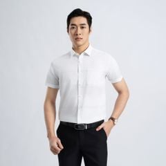 ÁO SƠ MI NGẮN TAY NAM VẠT BẰNG DÁNG ÔM VỪA SLIMFIT VITIMEX ASB 7681
