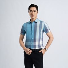 ÁO SƠ MI NGẮN TAY VITIMEX DÁNG BODYFIT KẺ ASB 7719