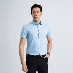 ÁO SƠ MI NGẮN TAY NAM VẠT BẰNG DÁNG ÔM VỪA SLIMFIT VITIMEX ASB 7724