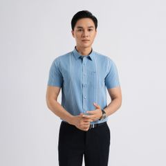 ÁO SƠ MI NGẮN TAY VITIMEX DÁNG BODYFIT KẺ SỌC ASB 7797