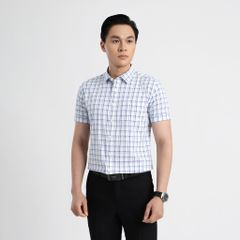 ÁO SƠ MI NGẮN TAY VITIMEX DÁNG BODYFIT KẺ CARO ASB 7804
