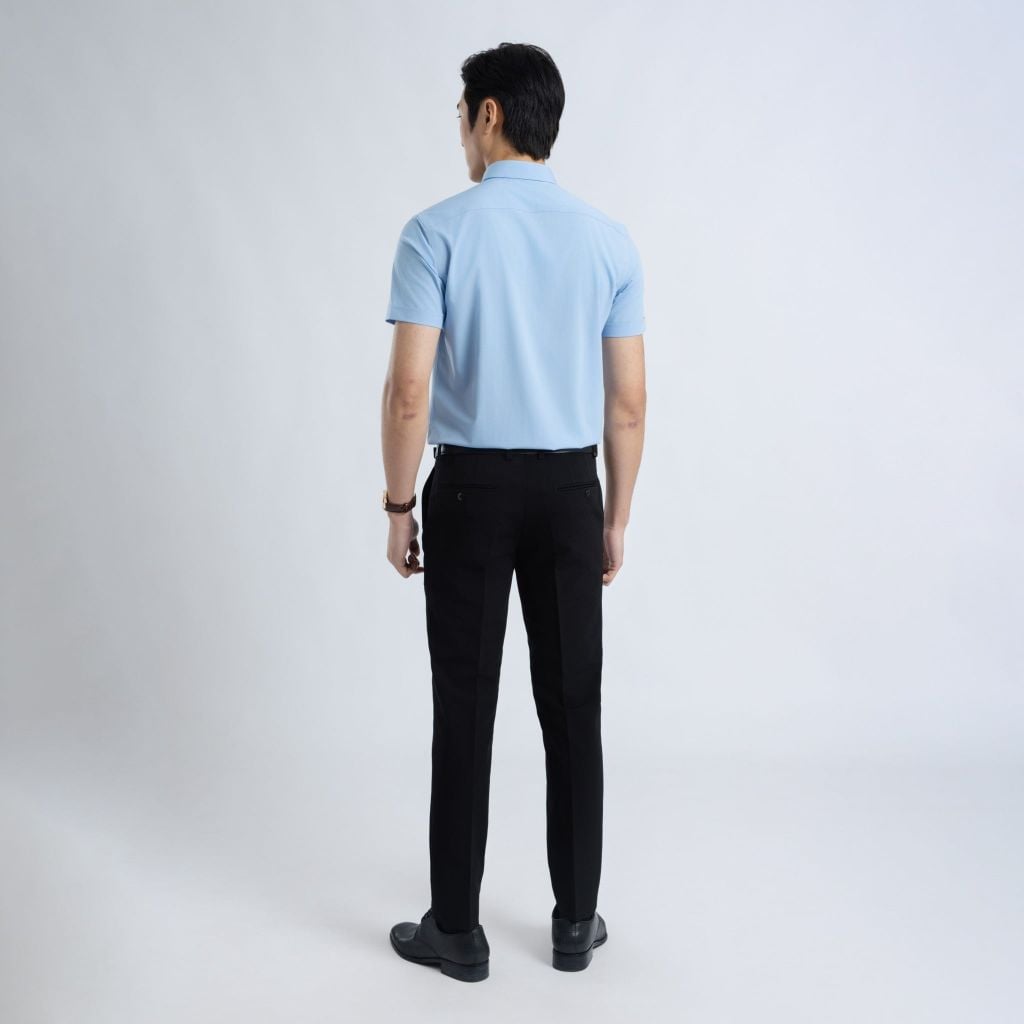 ÁO SƠ MI NGẮN TAY NAM VẠT BẰNG VITIMEX DÁNG ÔM VỪA SLIMFIT ASB 7817