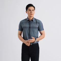 ÁO SƠ MI NGẮN TAY VITIMEX DÁNG BODYFIT KẺ ASB 7825