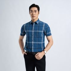 ÁO SƠ MI NGẮN TAY NAM VẠT BẰNG DÁNG ÔM VỪA SLIMFIT VITIMEX ASB 7832