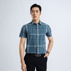 ÁO SƠ MI NGẮN TAY VITIMEX DÁNG BODYFIT KẺ ASB 7860