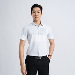 ÁO SƠ MI NGẮN TAY VITIMEX DÁNG ÔM VỪA SLIMFIT KẺ NGANG ASC 4022