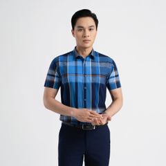 ÁO SƠ MI NGẮN TAY VITIMEX DÁNG ÔM VỪA SLIMFIT KẺ ASC 4023