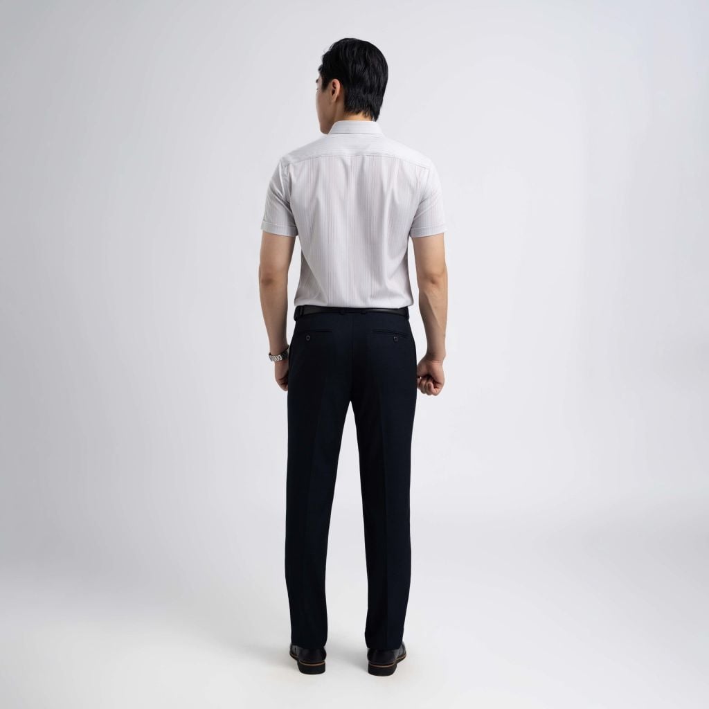 ÁO SƠ MI NGẮN TAY VITIMEX DÁNG ÔM VỪA SLIMFIT KẺ DỌC ASC 4066