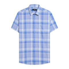 ÁO SƠ MI NGẮN TAY VITIMEX DÁNG ÔM VỪA SLIMFIT KẺ ASC 7621