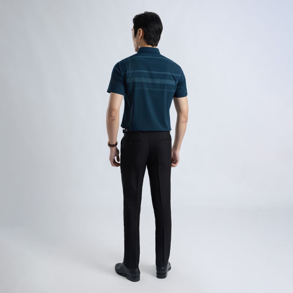 ÁO SƠ MI NGẮN TAY VITIMEX DÁNG ÔM VỪA SLIMFIT KẺ ASC 7712