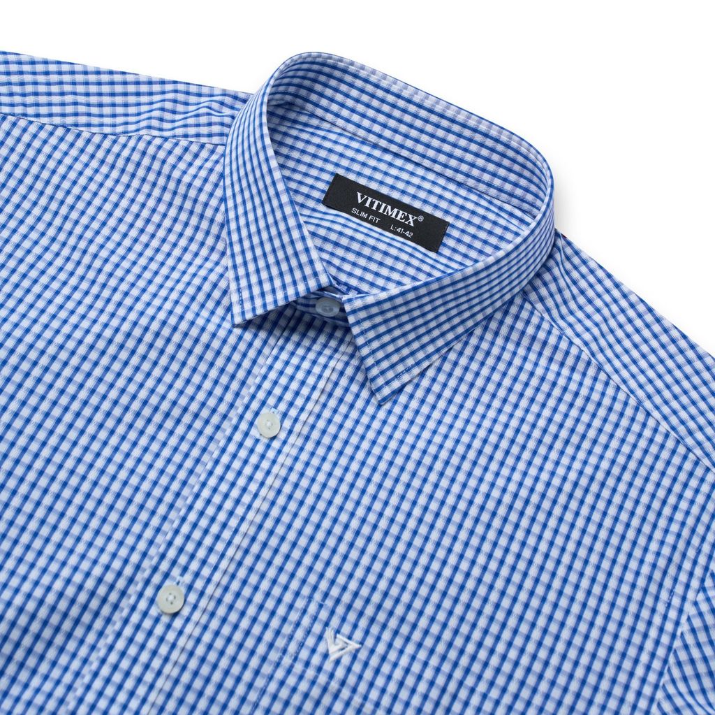 ÁO SƠ MI DÀI TAY NAM VITIMEX DÁNG ÔM VỪA SLIMFIT ASD 7574
