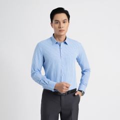 ÁO SƠ MI DÀI TAY VITIMEX DÁNG SLIMFIT KẺ CARO ASD 7584