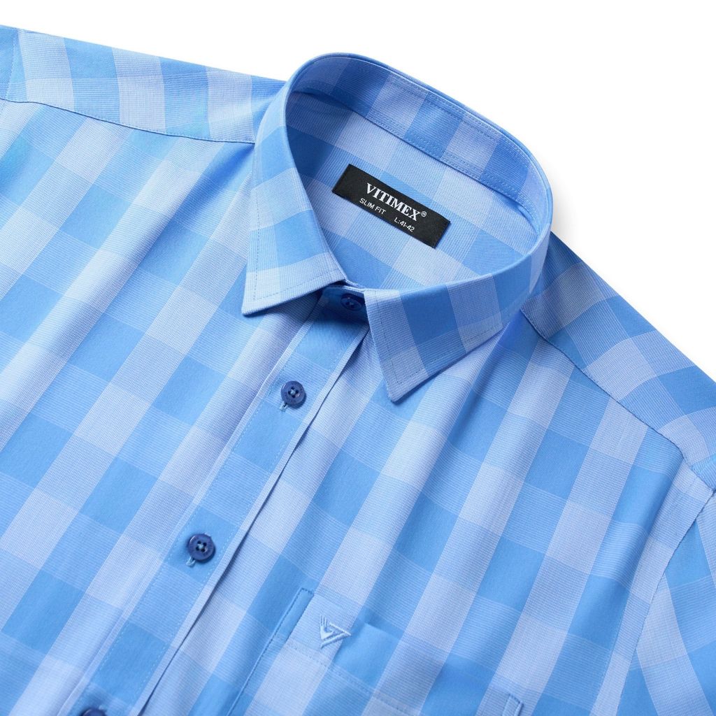 ÁO SƠ MI DÀI TAY NAM VITIMEX DÁNG ÔM VỪA SLIMFIT ASD 7769