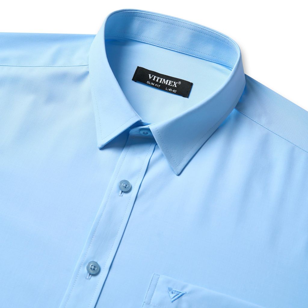 ÁO SƠ MI DÀI TAY NAM VITIMEX DÁNG ÔM VỪA SLIMFIT ASD 7785