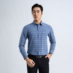 ÁO SƠ MI DÀI TAY VITIMEX DÁNG SLIMFIT KẺ CARO ASD 7810