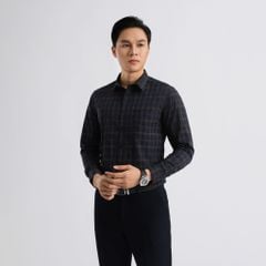 ÁO SƠ MI DÀI TAY VITIMEX DÁNG SLIMFIT KẺ CARO ASD 7830